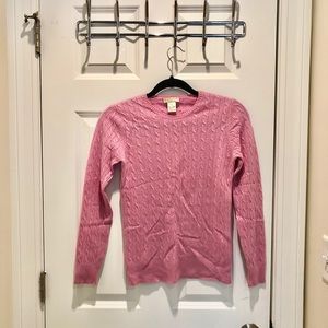 Pink 100% Cashmere Sweater